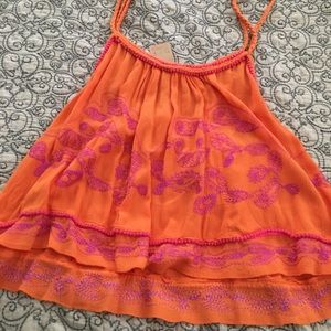 Orange and pink tank